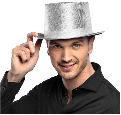 Boland sombrero purpurina plata - sombrero fiesta adultos glamour-3