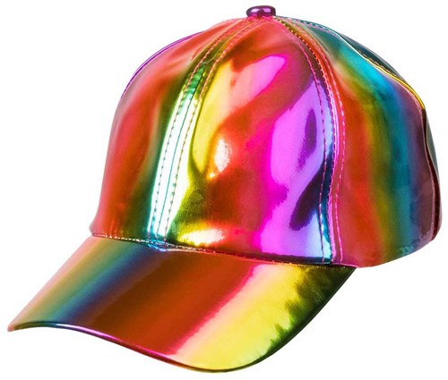 Boland gorra holográfica arcoíris ajustable unisex festival Pride