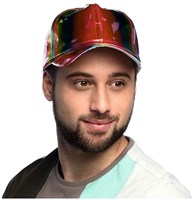 Boland gorra holográfica arcoíris ajustable unisex festival Pride-3