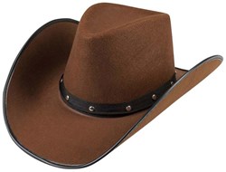 Boland sombrero de vaquero Wichita marrón - accesorio western para adultos