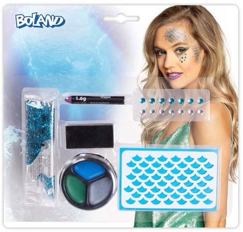 Boland set de maquillaje sirena - kit de maquillaje para niños y adultos