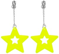 Boland pendientes neón amarillo estrella accesorio retro mujer