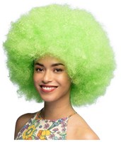 Boland peluca pelo afro verde neón - accesorio disfraz adultos-2