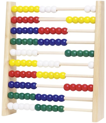 Goki ábaco juguete educativo de madera colorido 25x29 cm