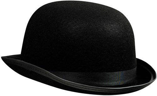 Boland - Bombín Negro de Fieltro - Sombrero Disfraz Adultos Unisex