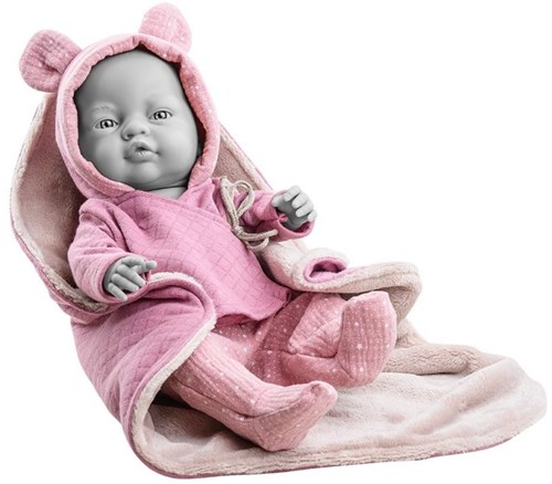 Conjunto de ropa Paola Reina Bebitos niña rosa/panal (45cm)-3