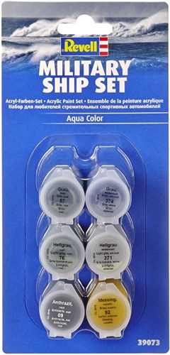 Revell set de pintura modelismo barcos - acrílicos colores militares 6x5ml