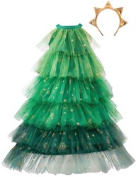 Great Pretenders disfraz vestido árbol de Navidad niña con diadema 5-6 años