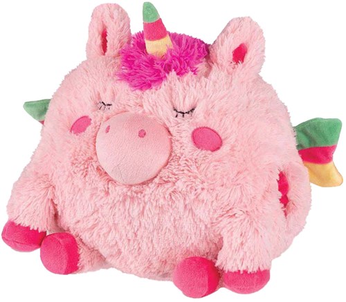 Noxxiez unicornio peluche cojín calientamanos rosa 35cm