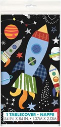 Haza mantel espacial plástico 213x137 cm decoración cumpleaños