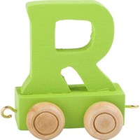 Small Foot tren de letras de madera R - letra de juguete verde de madera