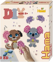 Hama strijkkralen 2500 stuks 3D dieren salon