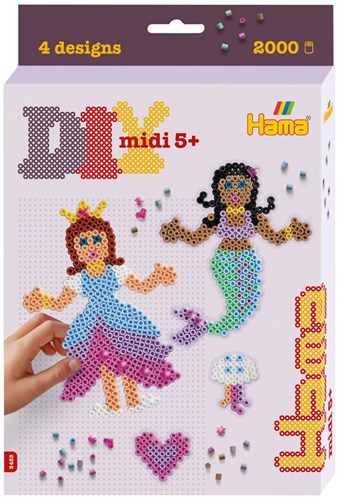 Hama cuentas para planchar Princess and Mermaid set de regalo 2000 piezas