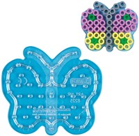 Hama tablero maxi cuentas para planchar mariposa - juguete creativo transparente