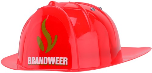 Johntoy Casco de bombero - Casco de juguete para niños - Rojo