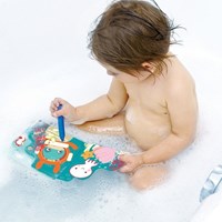 Ludi libro de baño libro para colorear para el baño con lápices diversión acuática-3