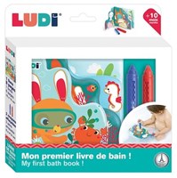 Ludi libro de baño libro para colorear para el baño con lápices diversión acuática-2