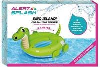 Alert isla inflable dinosaurio piscina 310x270x175 cm juguete