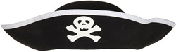 Boland sombrero pirata niños fieltro negro - sombrero disfraz pirata