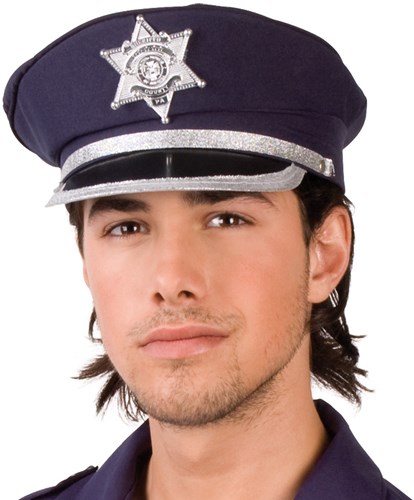 Boland gorra de policía - Oficial talla ajustable accesorio adulto