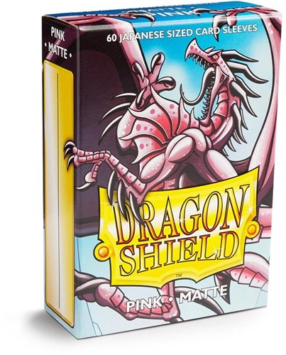 Dragon Shield fundas para cartas mate rosa tamaño japonés 60 cartas
