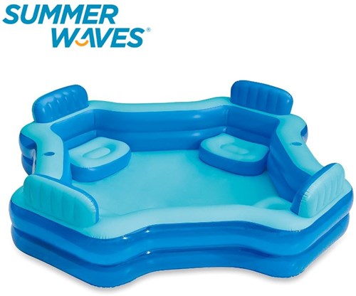 Summer Waves piscina hinchable Deluxe Comfort familiar 267x267x66 cm