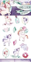 Totum tatuajes unicornio tatuaje infantil multicolor 12 unidades - tatuaje adhesivo