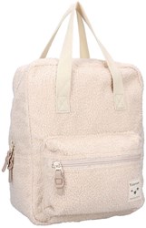 Mochila Kidzroom Soft Whispers beige tela peluche mochila infantil