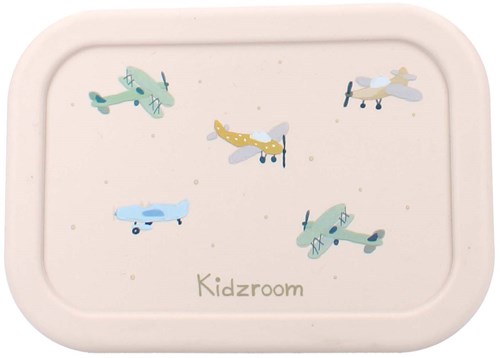 Kidzroom fiambrera silicona aviones - apta para niños y libre de BPA-2