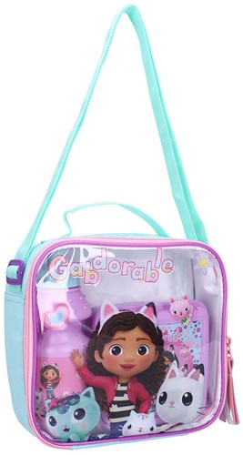 Vadobag bolsa de almuerzo Gabby's Dollhouse So Yummy con botella y snack box-3