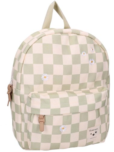 Kidzroom mochila escolar Nostalgia - estampado de cuadros flores niños