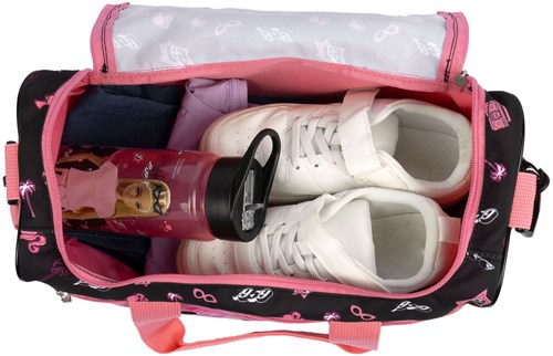 Undercover bolsa deportiva Barbie bandolera rosa negra con estampado-2