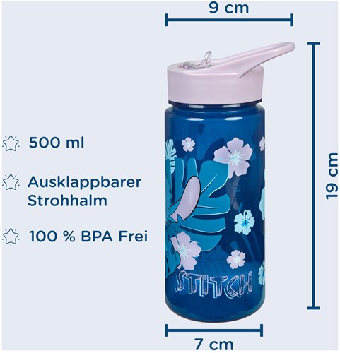van der Meulen botella de agua Stitch 500ml para niños - Lilo & Stitch-3
