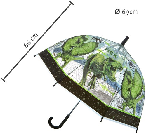 Undercover paraguas Jurassic Park para niños verde 66 cm-3