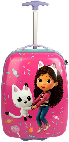 van der Meulen maleta trolley infantil Gabby's Dollhouse 23L azul-2