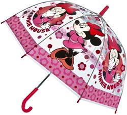 Undercover paraguas Minnie Mouse transparente rosa para niños