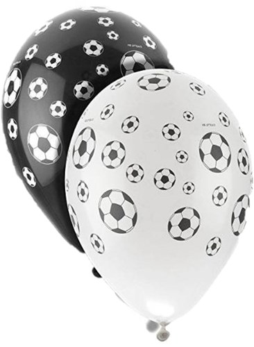 Folat globos fútbol blanco negro 8 unidades - decoración fiesta-2