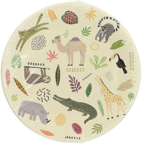 Folat platos de papel Zoo Party 23 cm 8 uds fiesta temática animales