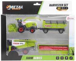 Toi-Toys set de juguetes máquina agrícola con tractor remolque