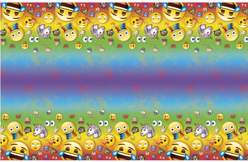 Haza mantel Emoji plástico arcoíris decoración fiesta cumpleaños-2