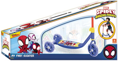 Mondo patinete infantil Spidey con 3 ruedas y manillar ajustable
