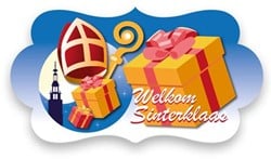 Feestbord Welkom Sinterklaas