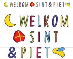 Guirnalda de letras bienvenida Sinterklaas & Piet