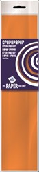 10 hojas de papel crepé naranja 100511