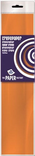 10 hojas de papel crepé naranja 100511