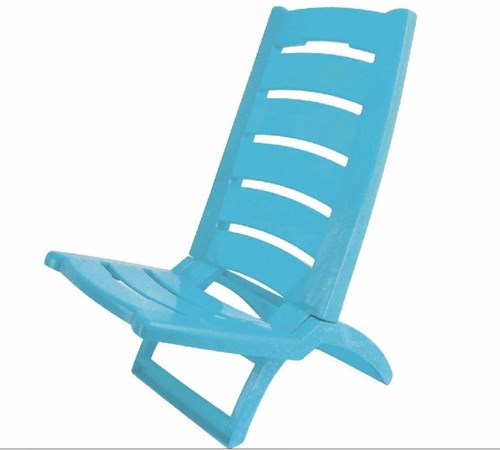Adriatic silla de playa plegable azul - cómoda silla de playa para niños