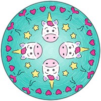 Ravensburger Mandala Designer Mini Unicorn - Set de dibujo para niños-2