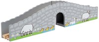 BigJigs puente de tren de madera granja - accesorio de juguete