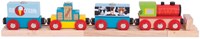 BigJigs tren de mercancías de madera - tren de juguete 38 cm
