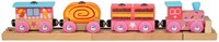 BigJigs tren de madera Sweetland Express - tren de juguete colorido